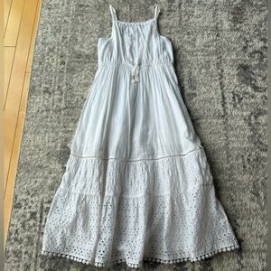 Cat & Jack white sundress - size youth small (6)